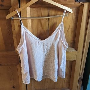 NWOT- Velvet Tank, medium, blush, light pink, Nation LTD